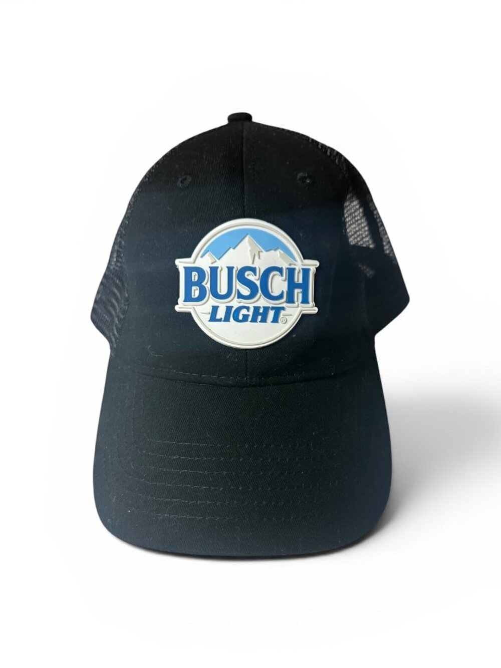 Busch Light Beer Logo Black Trucker Hat Snap Back OSFA
